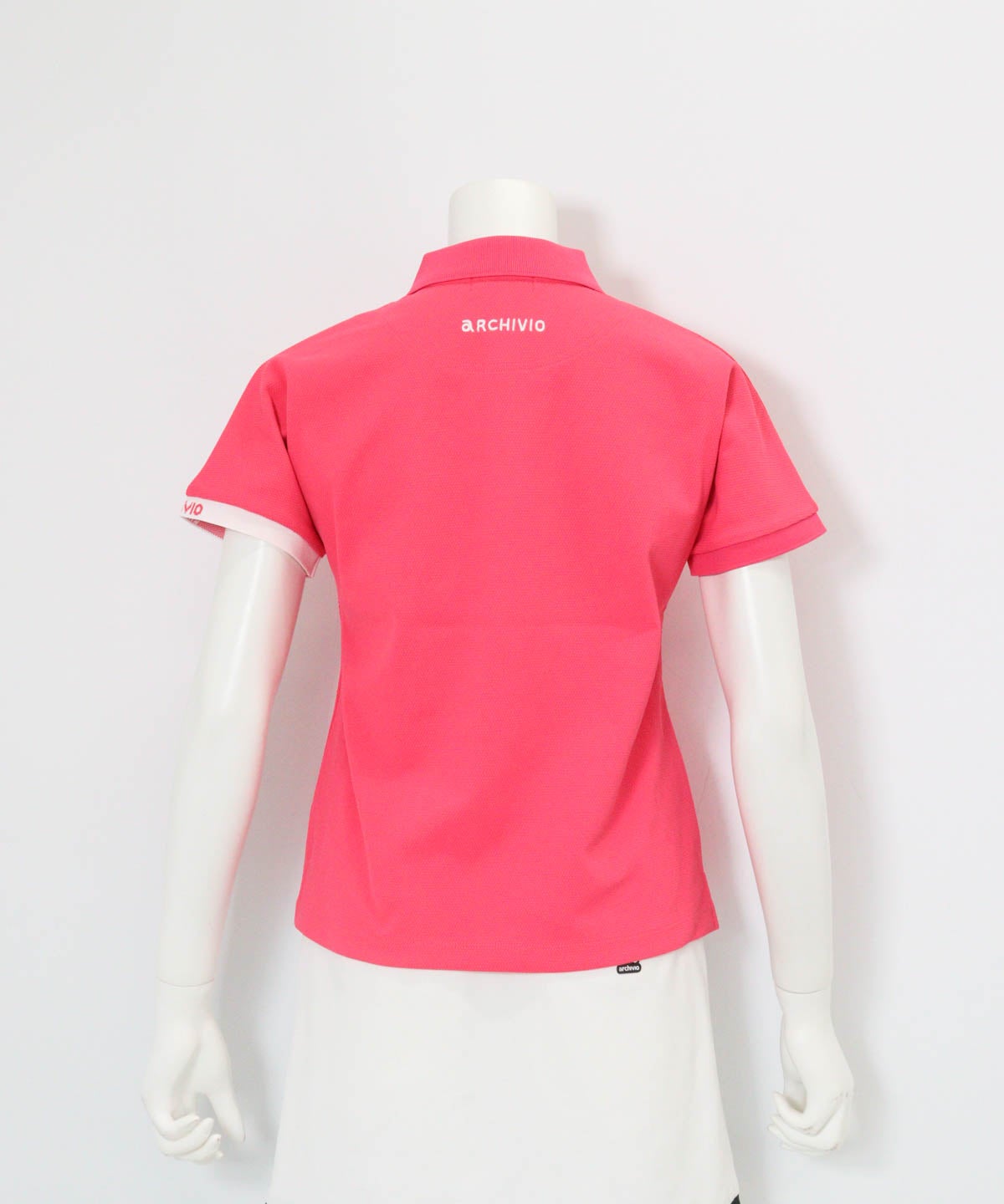 UV速乾ドルマンポロシャツ(ピンク)後ろ