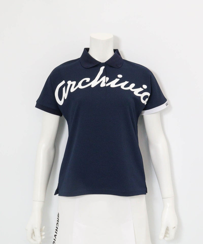 UV速乾ドルマンポロシャツ(ネイビー)前