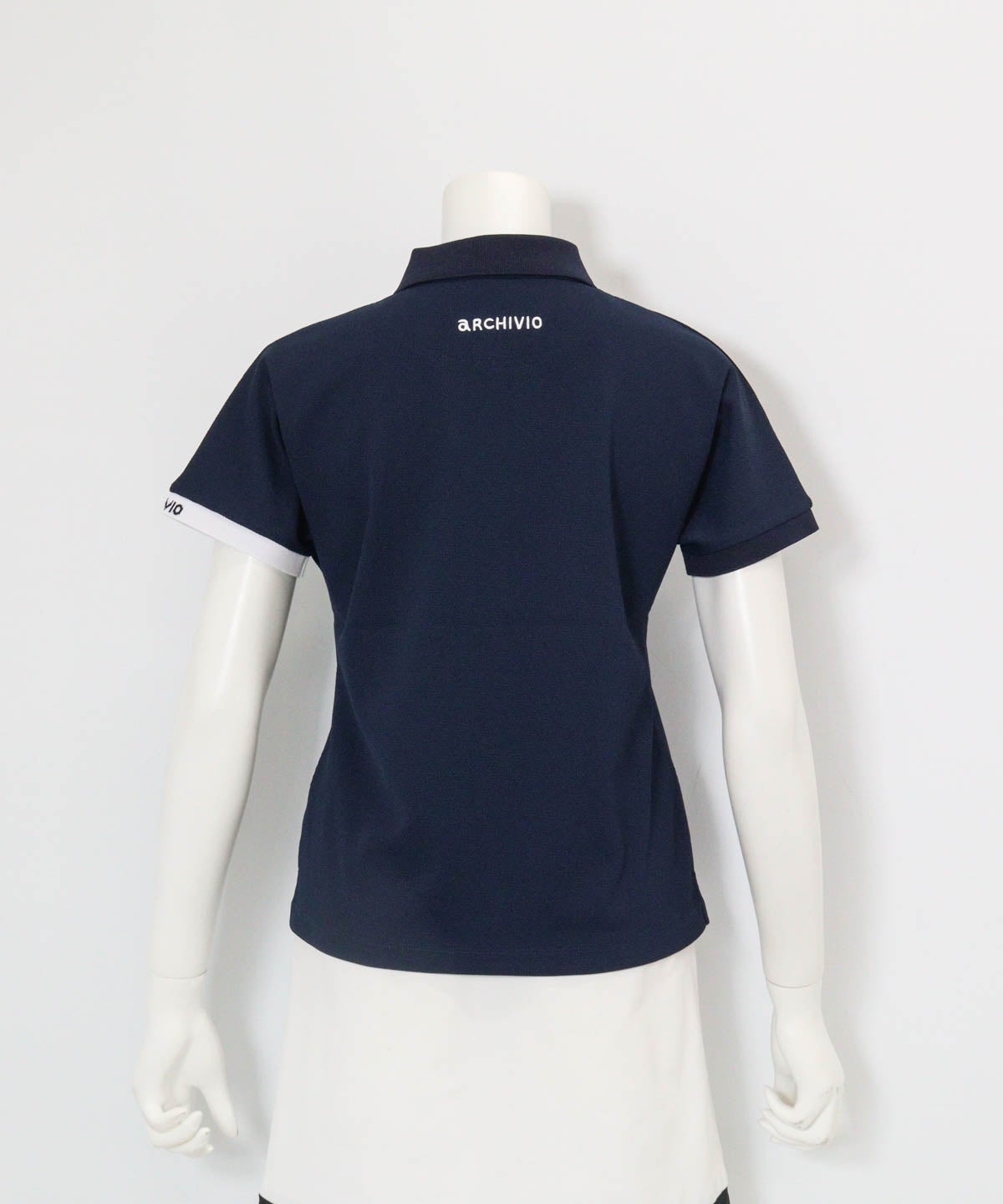 UV速乾ドルマンポロシャツ(ネイビー)後ろ