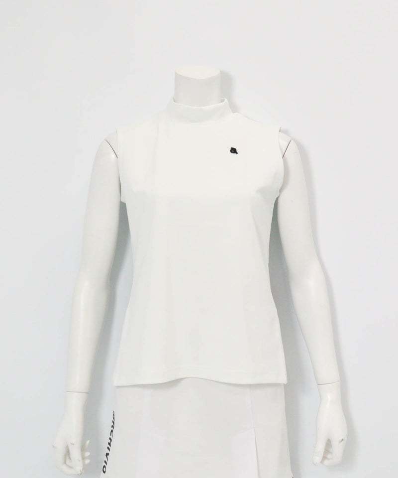 バックロゴUV速乾ノースリプルオーバー(ホワイト)前