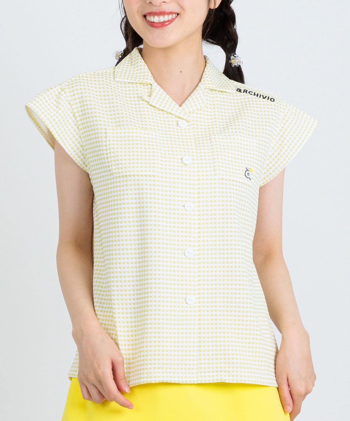 モデル着用画像(イエロー)