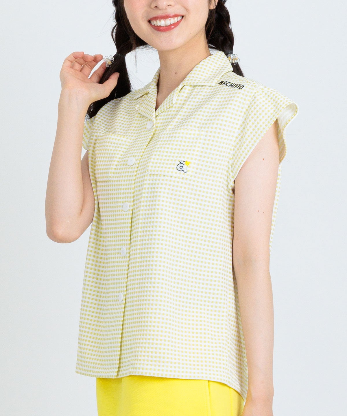 モデル着用画像(イエロー)