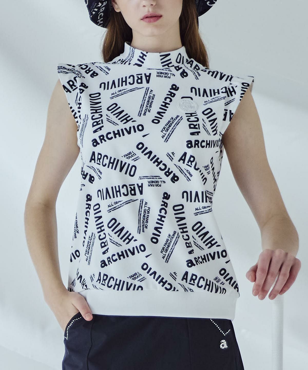 ギンガムフリル冷感プルオーバー|アルチビオ - ゴルフウェアや婦人服通販