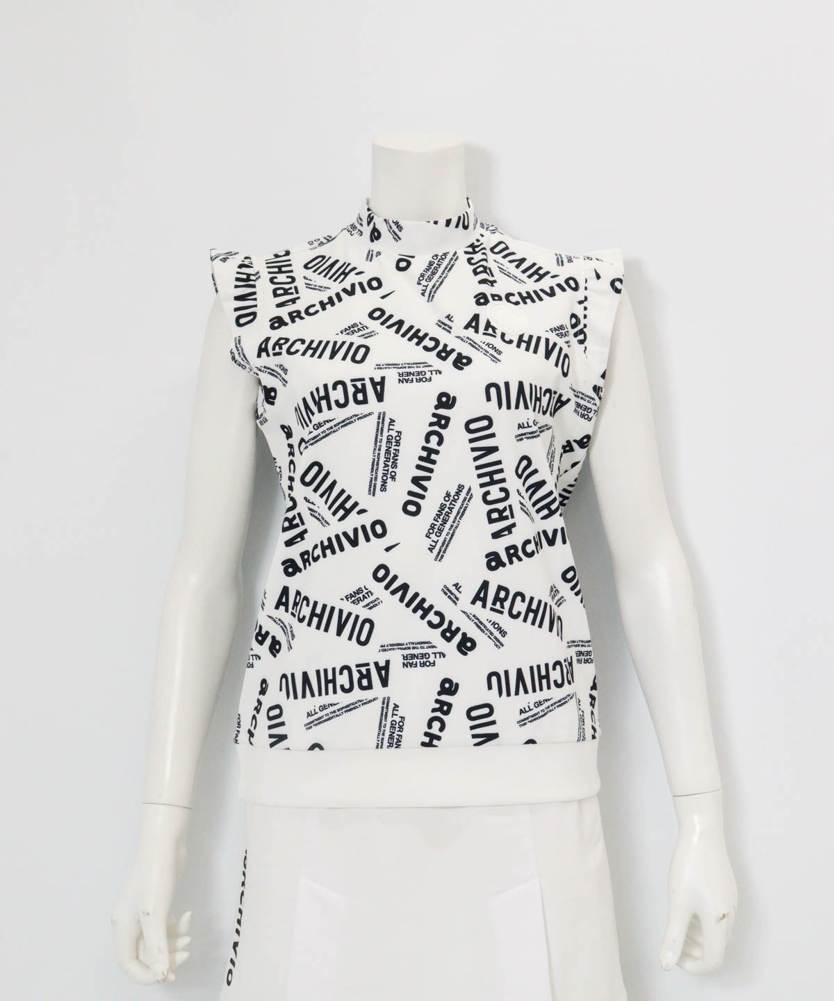 MIXロゴUV冷感プルオーバー(ホワイト)前