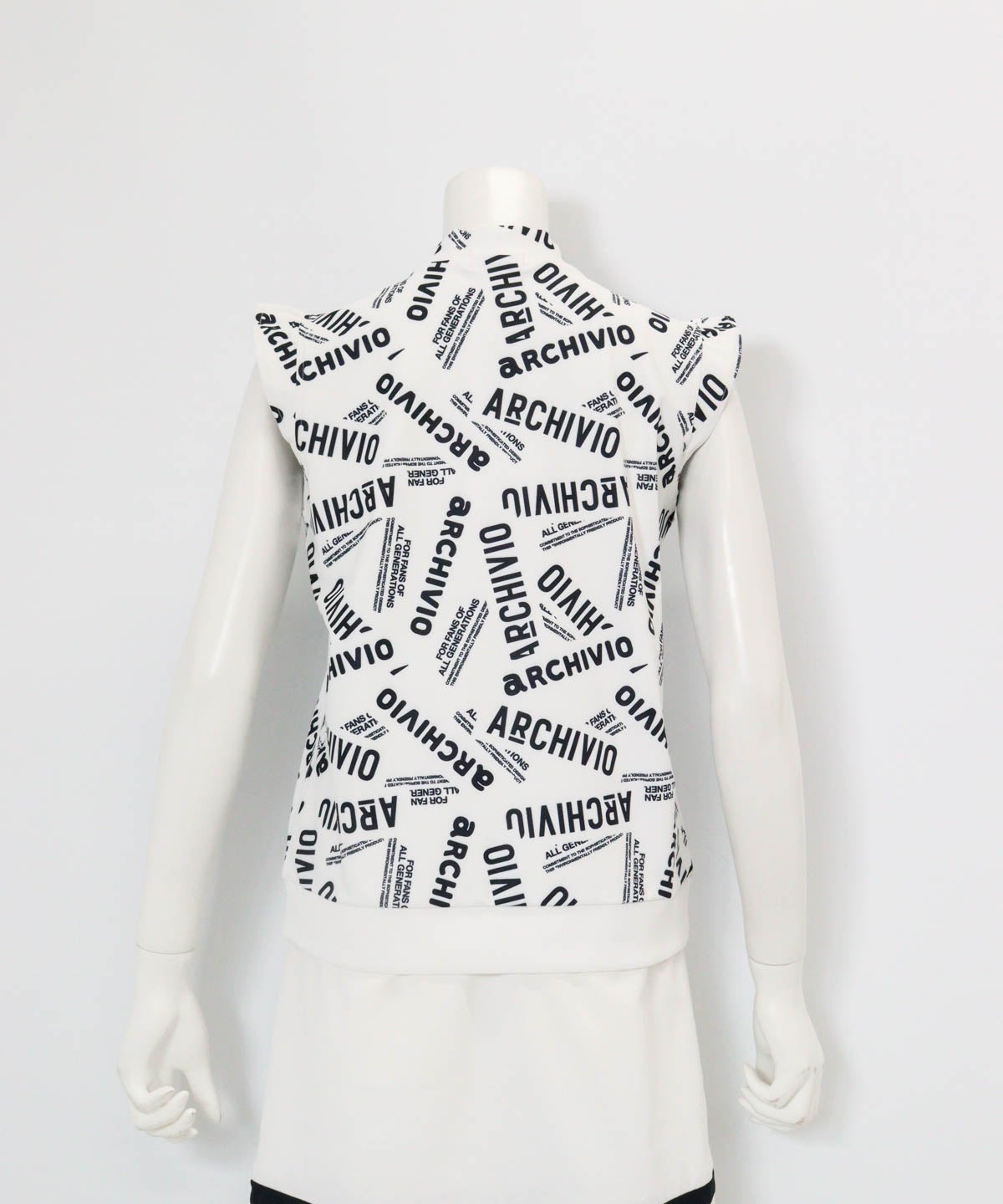 MIXロゴUV冷感プルオーバー(ホワイト)後ろ