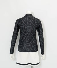 ネオンラインハイネックプルオーバー(ブラック)後ろ