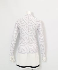 ネオンラインハイネックプルオーバー(ブラック)前ネオンラインハイネックプルオーバー(ホワイト)後ろ