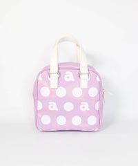 パステルドット保冷バッグ(ピンク)前