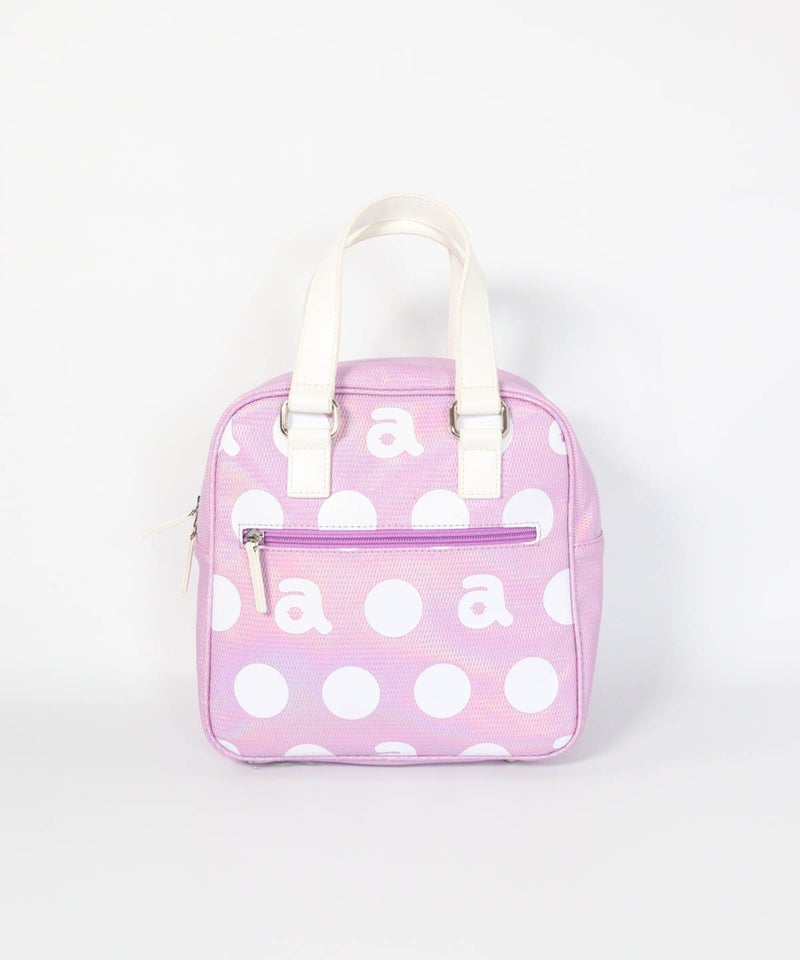パステルドット保冷バッグ(ピンク)後ろ
