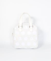 パステルドット保冷バッグ(ホワイト)前