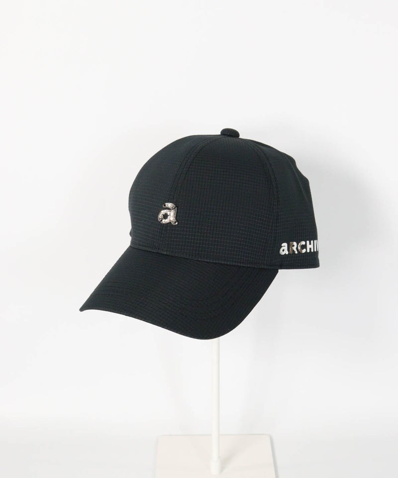 ロゴチャーム通気撥水キャップ(ブラック)
