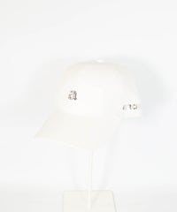 ロゴチャーム通気撥水キャップ(ホワイト)