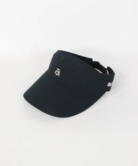 ロゴチャームサンバイザー(ブラック)