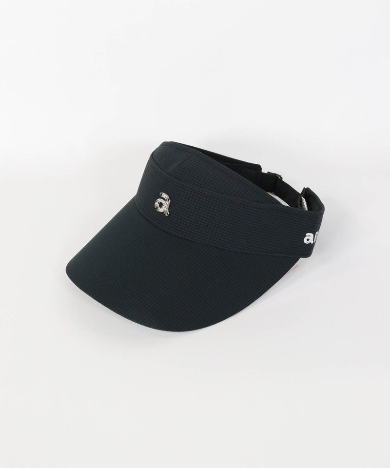 ロゴチャームサンバイザー(ブラック)