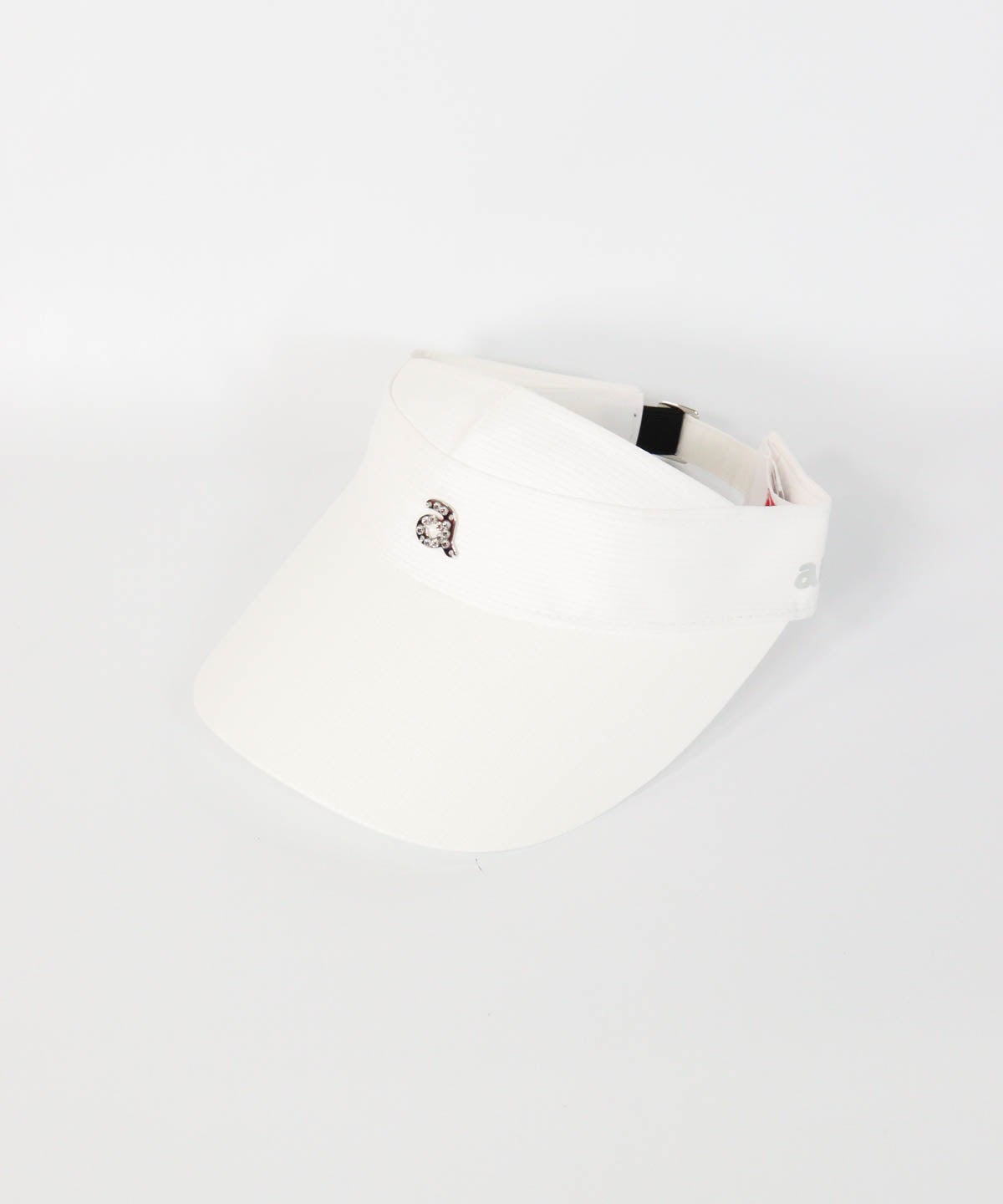 ロゴチャームサンバイザー(ホワイト)