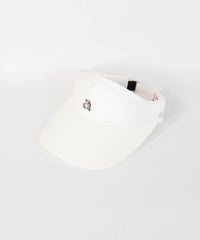 ロゴチャームサンバイザー(ホワイト)