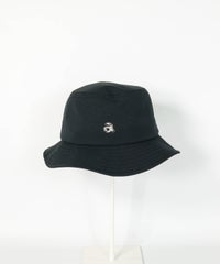 ロゴチャーム通気撥水ハット(ブラック)