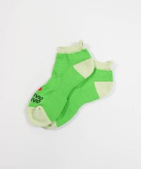 ハートロゴくるぶしソックス(ライトグリーン)