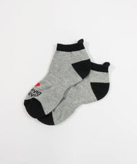 ハートロゴくるぶしソックス(ライトグレー)