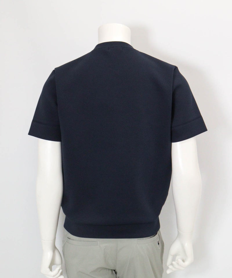 【メンズ】ロゴ刺繍ダンボールプルオーバー(ネイビー)後ろ