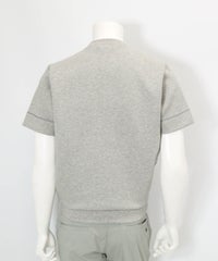 【メンズ】ロゴ刺繍ダンボールプルオーバー(ライトグレー)後ろ