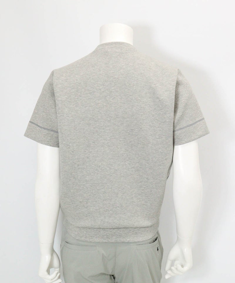 【メンズ】ロゴ刺繍ダンボールプルオーバー(ライトグレー)後ろ