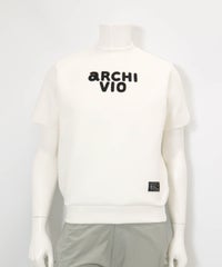 【メンズ】ロゴ刺繍ダンボールプルオーバー(ホワイト)前