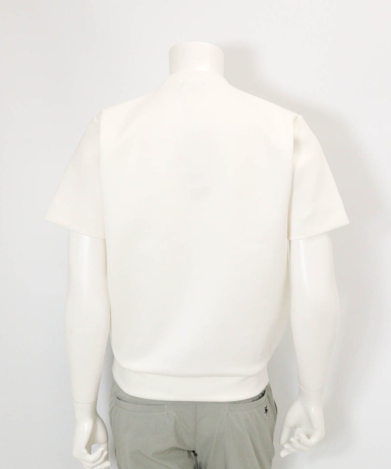 【メンズ】ロゴ刺繍ダンボールプルオーバー(ホワイト)後ろ