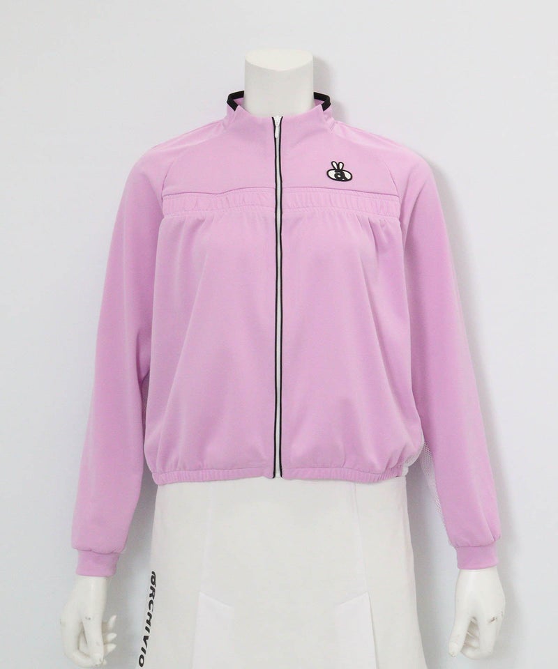 サイドメッシュUVブルゾン(ピンク)前
