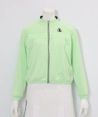 サイドメッシュUVブルゾン(ライトグリーン)前