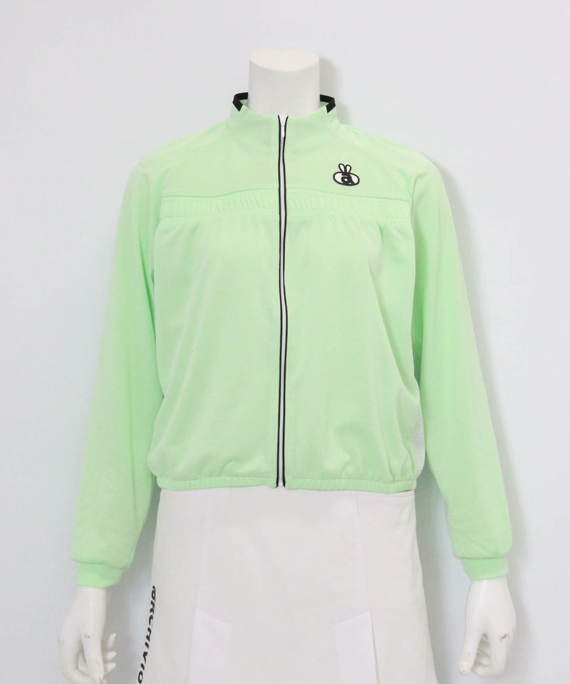 サイドメッシュUVブルゾン(ライトグリーン)前