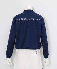 サイドメッシュUVブルゾン(ネイビー)後ろ
