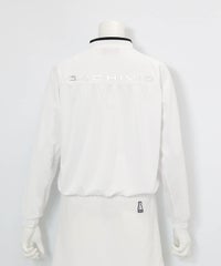 サイドメッシュUVブルゾン(ホワイト)後ろ