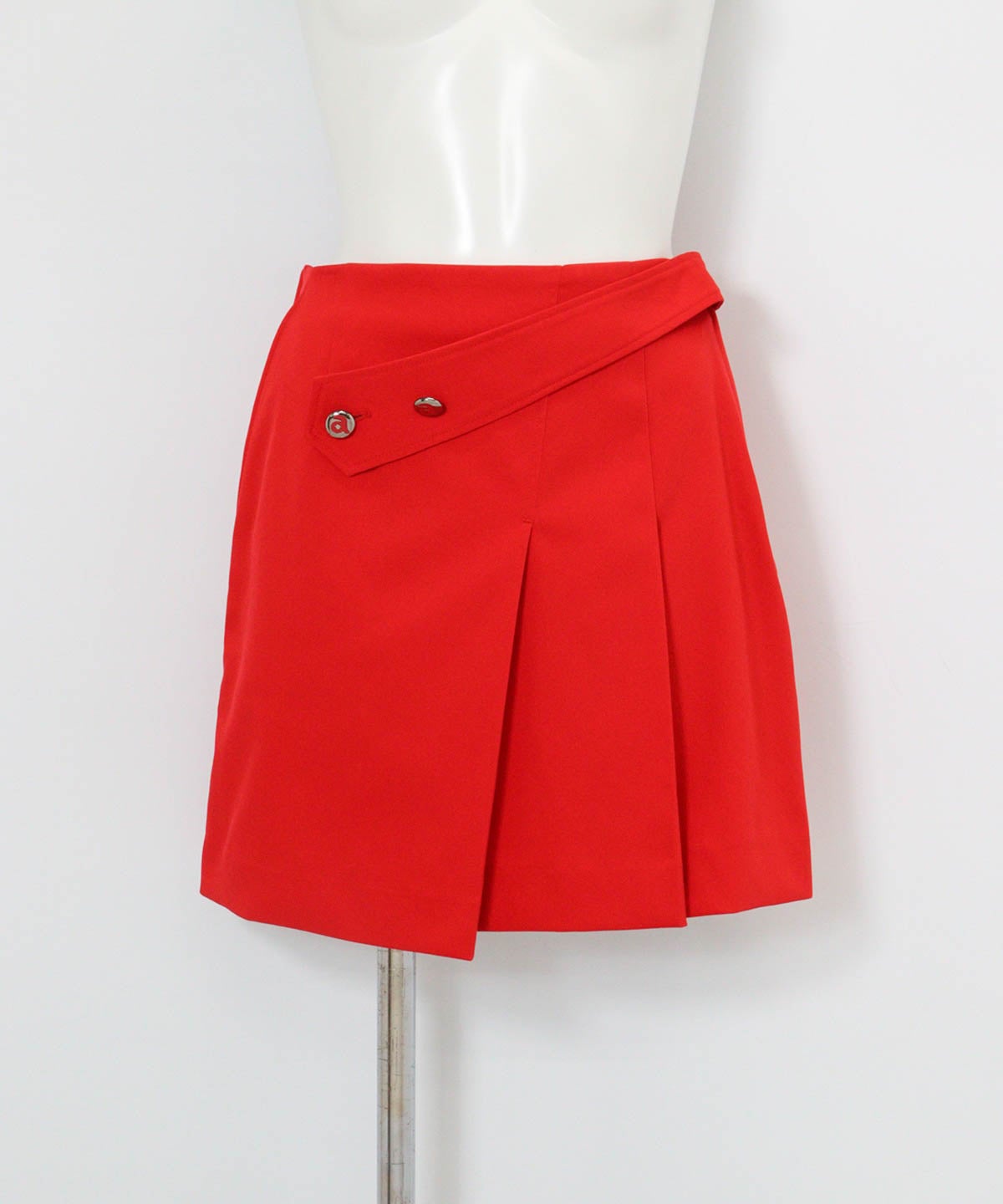 UV撥水フロントベルトスカート(レッド)前