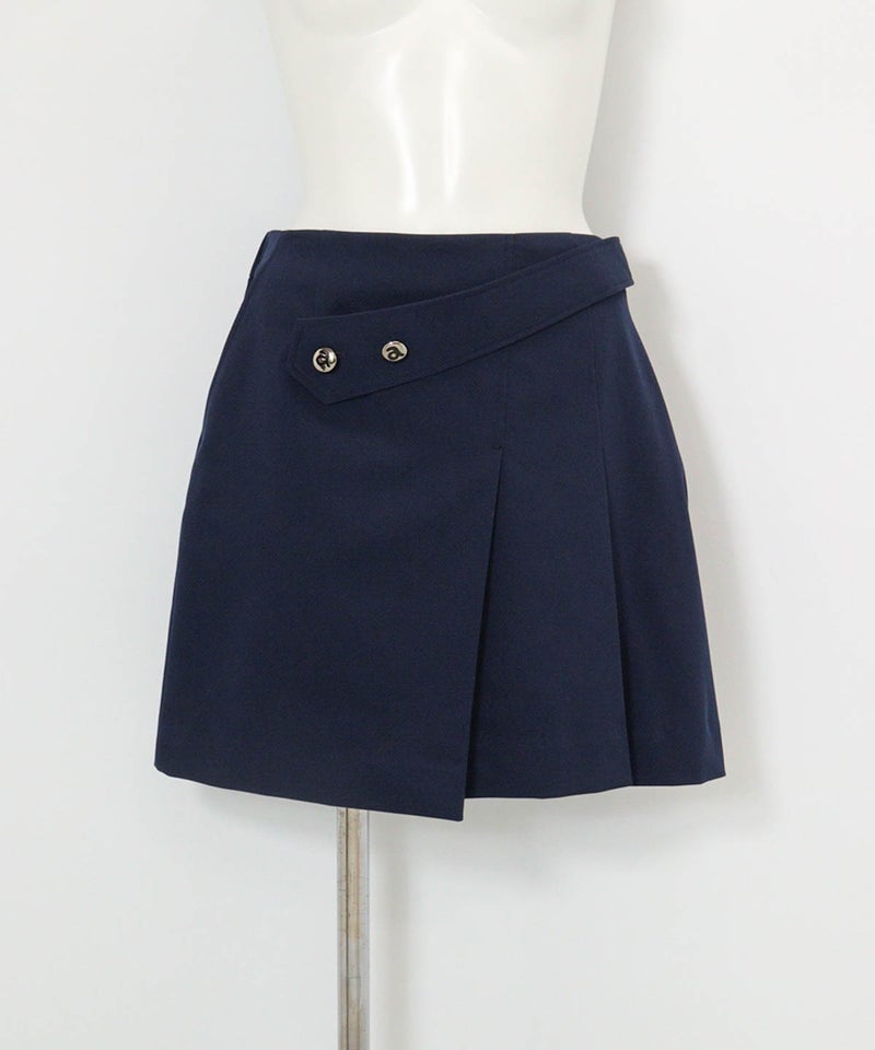 UV撥水フロントベルトスカート(ネイビー)前