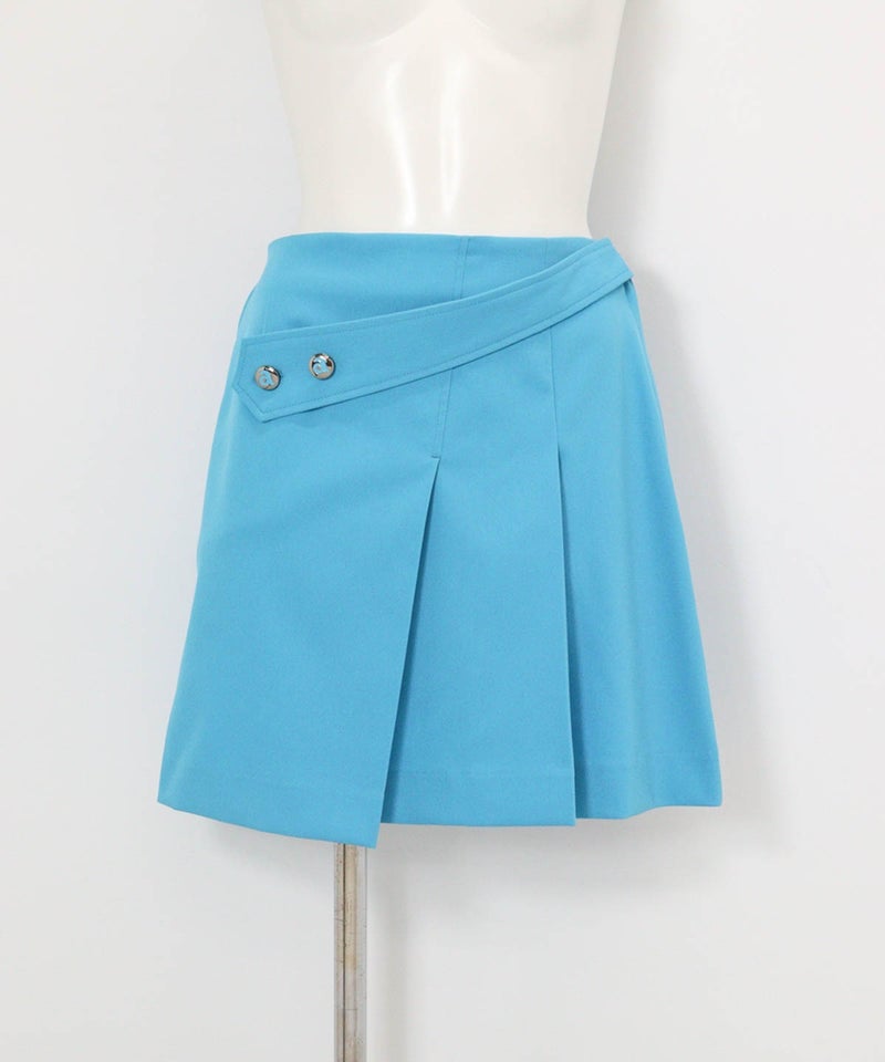 UV撥水フロントベルトスカート(ライトブルー)前