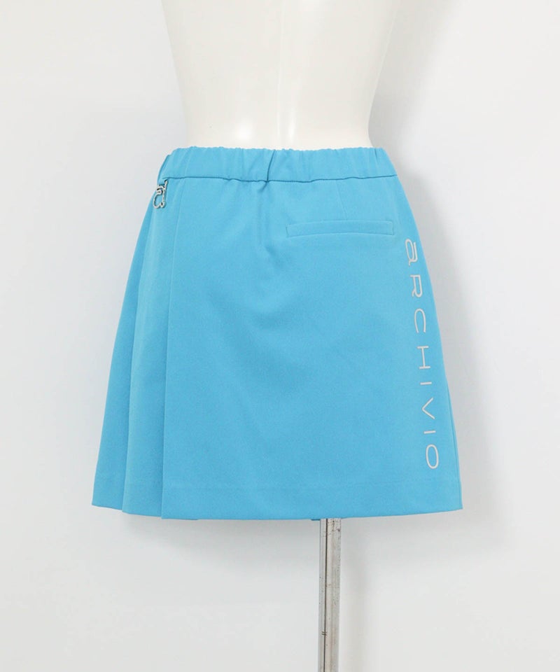 UV撥水フロントベルトスカート(ライトブルー)後ろ