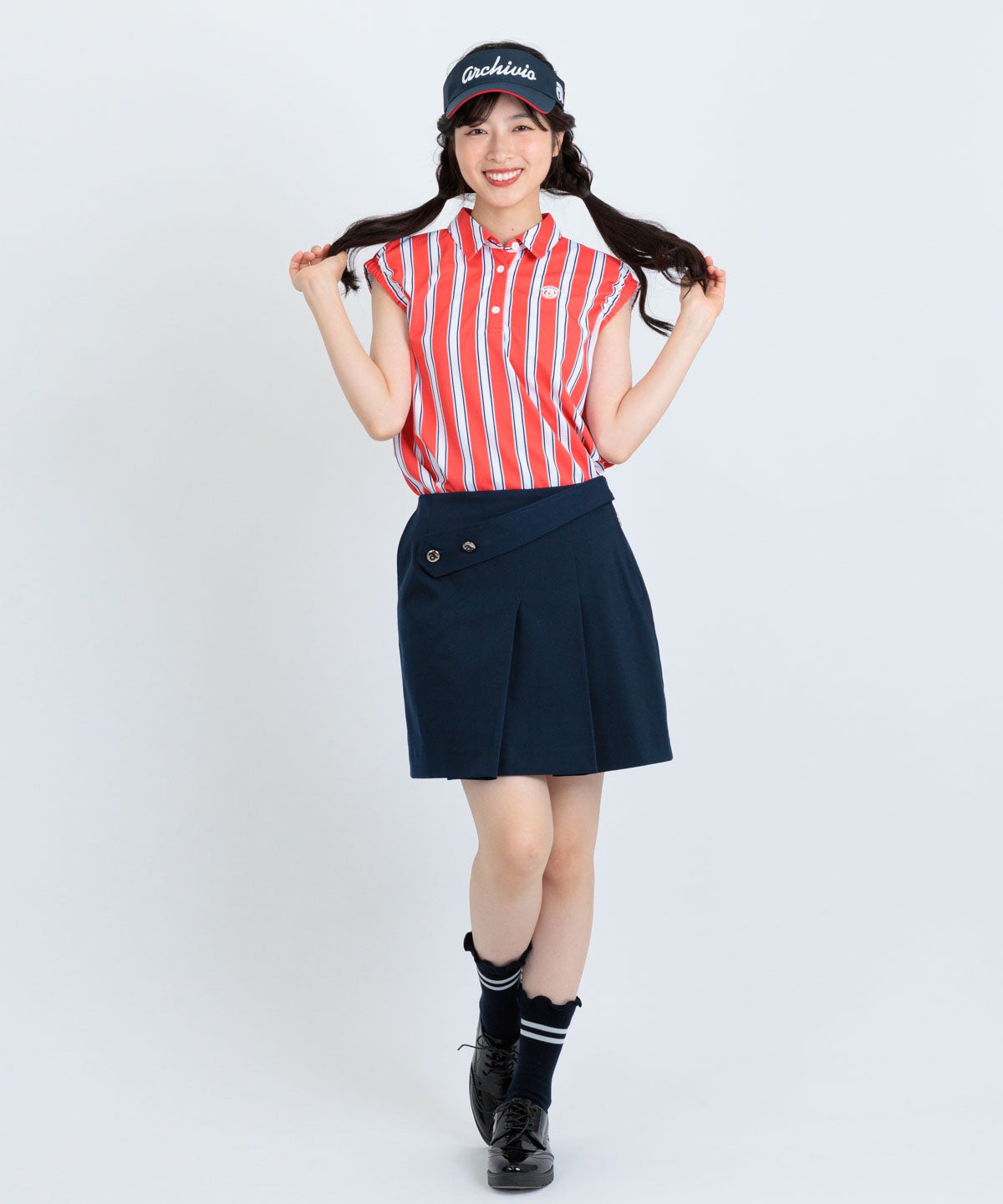 UV撥水フロントベルトスカート|アルチビオ - ゴルフウェアや婦人服通販