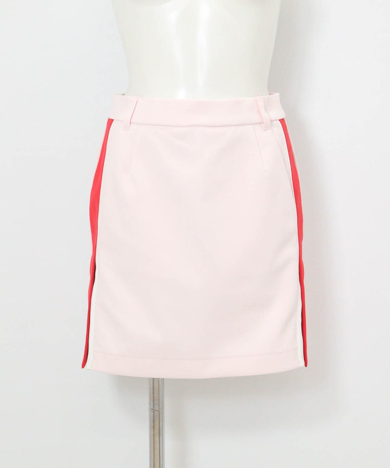 サイドライン配色UVスカート(ピンク)前