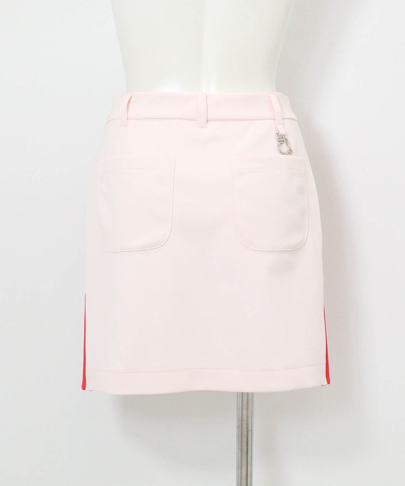 サイドライン配色UVスカート(ピンク)後ろ