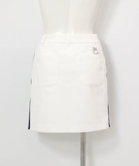 サイドライン配色UVスカート(ホワイト)後ろ