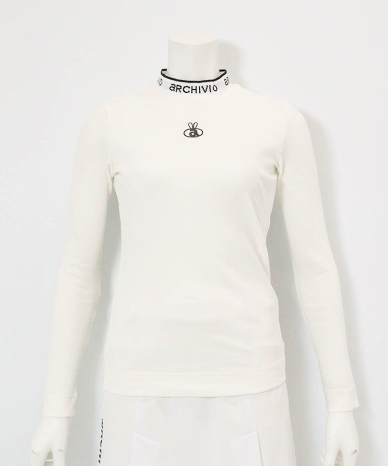 バックリボンリブプルオーバー(ホワイト)前