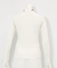 バックリボンリブプルオーバー(ホワイト)後ろ