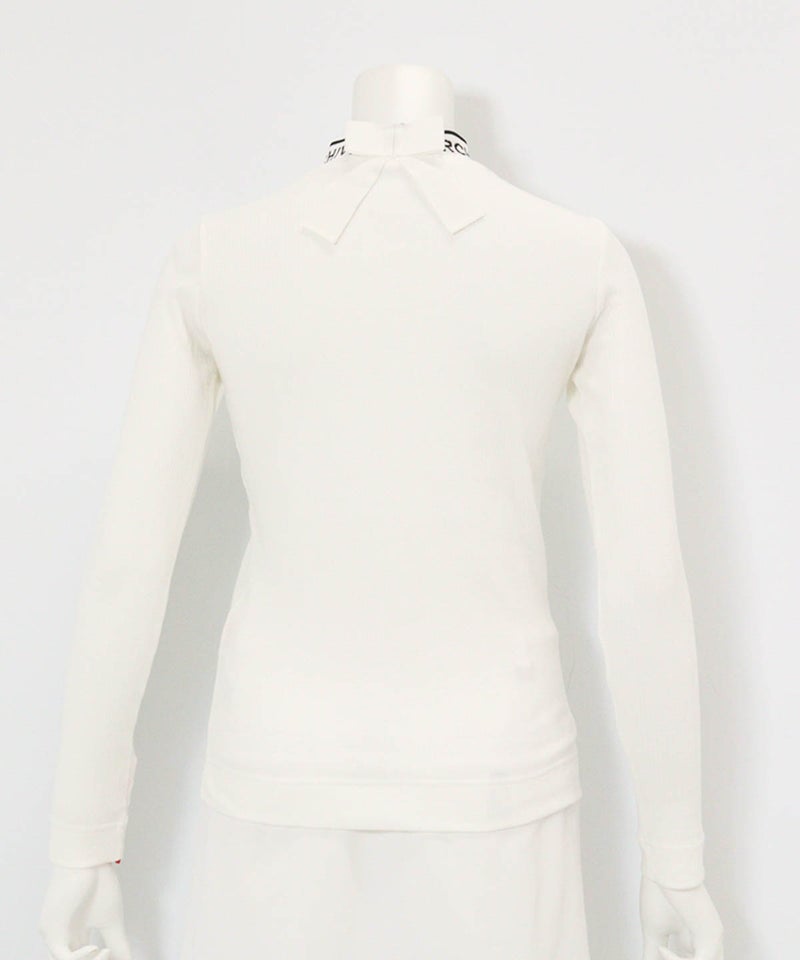 バックリボンリブプルオーバー(ホワイト)後ろ