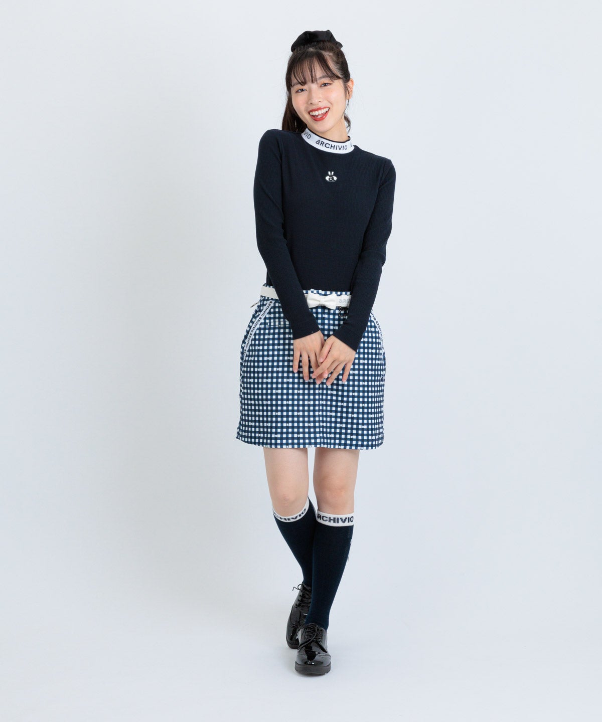 バックリボンリブプルオーバー|アルチビオ - ゴルフウェアや婦人服通販