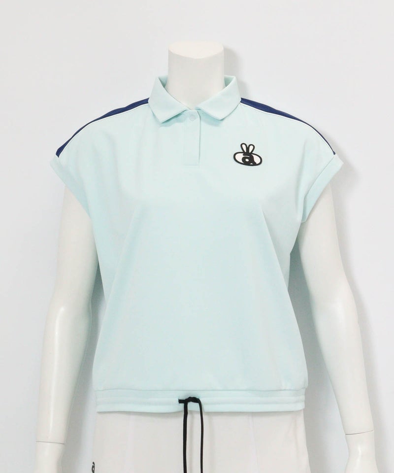 ショルダー配色UV速乾ポロシャツ(ライトグリーン)前