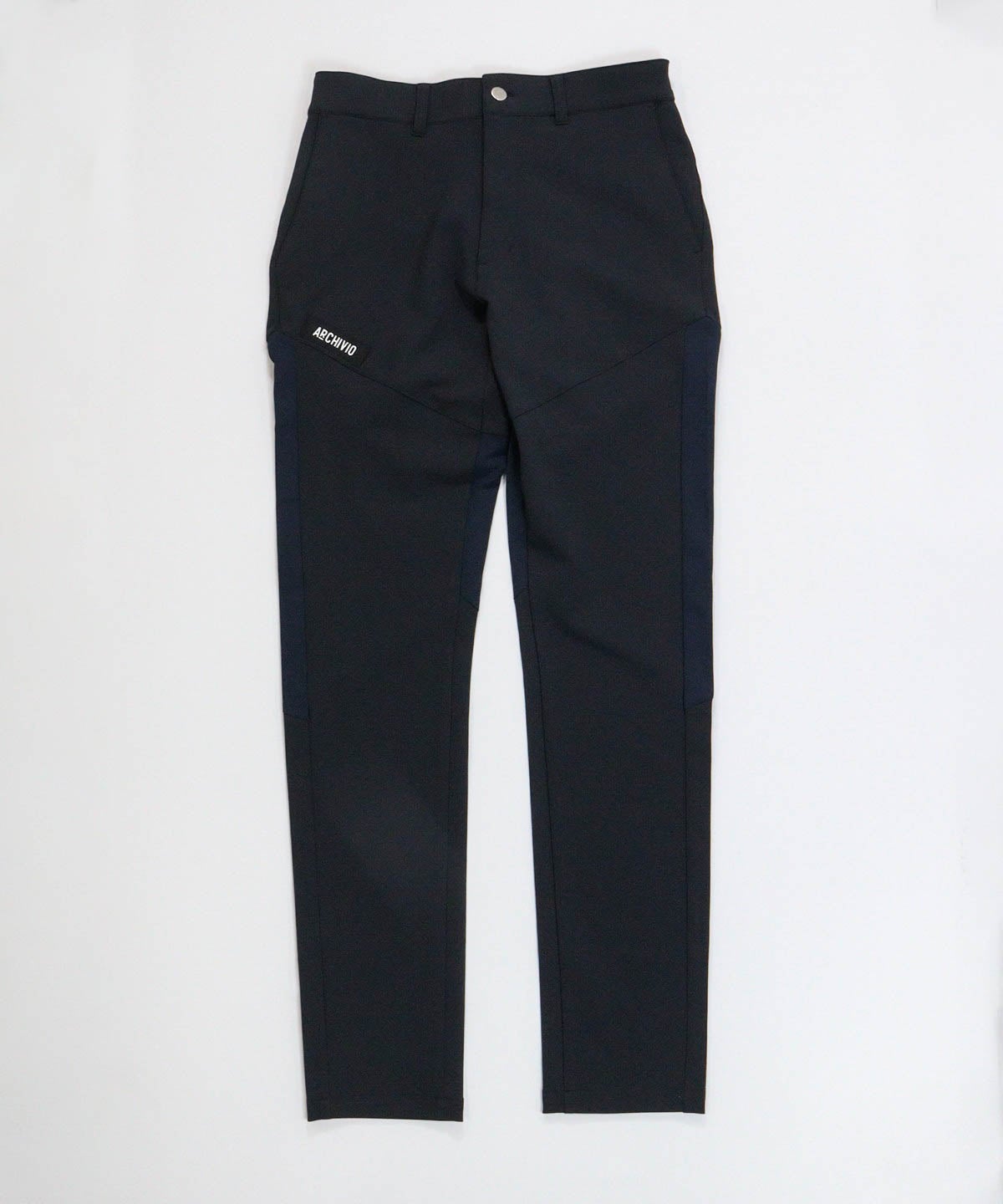 【メンズ】UV冷感ハイブリッド配色パンツ（ブラック）