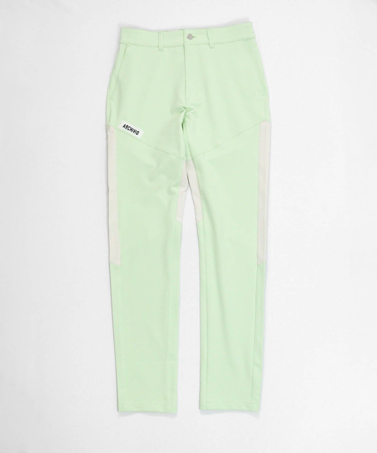 【メンズ】UV冷感ハイブリッド配色パンツ（ライトグリーン）