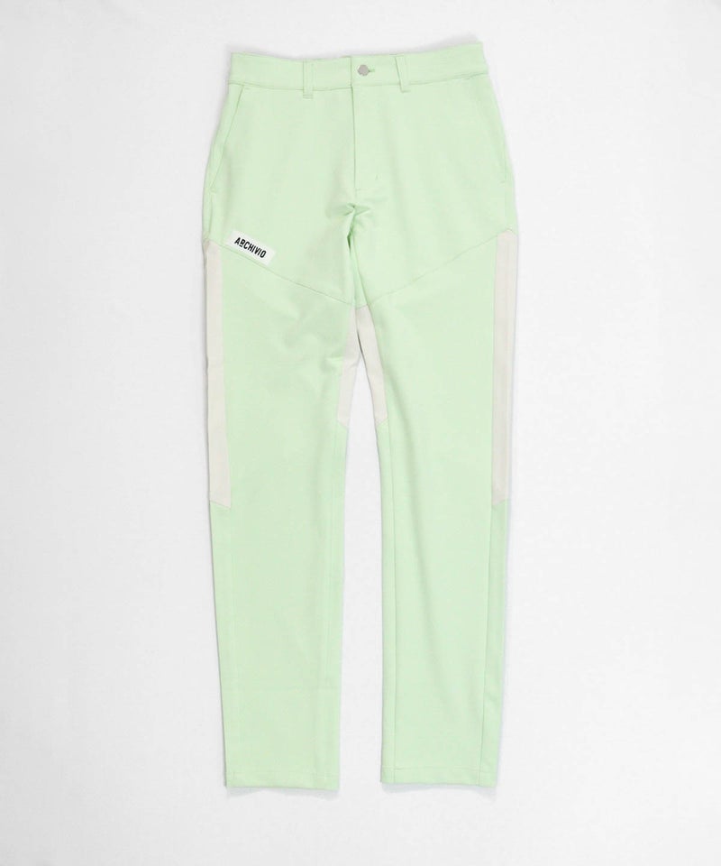 【メンズ】UV冷感ハイブリッド配色パンツ（ライトグリーン）