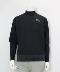 【メンズ】UV冷感裾切替プルオーバー(ブラック)前